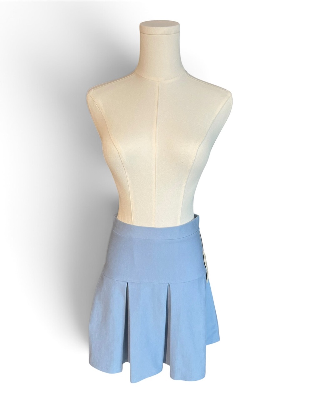 Altar'd State Light Blue Pleated Mini Skirt NWT | Made in USA | Size Small